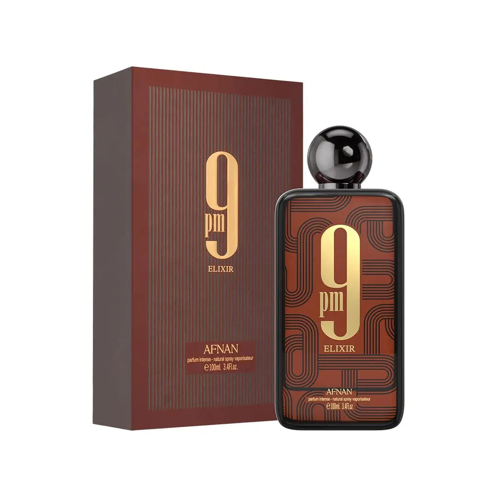 Afnan 9PM Elixir Extrait De Parfum Spray Unisex Fragrance 3.4 Oz Long Lasting Luxury Perfume For Men Women