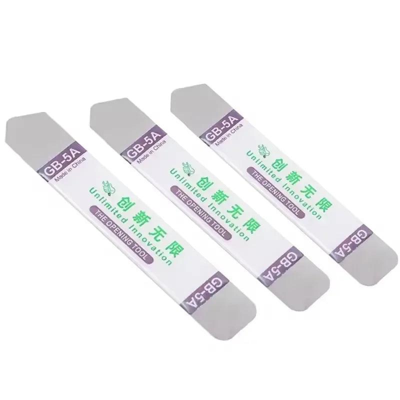 1-6Pcs Metal Flat Soft Blade Crowbar Pry Opener Repair Kit for Mobile Phone Broken Screen Glue Removal Battery Opening Tools
