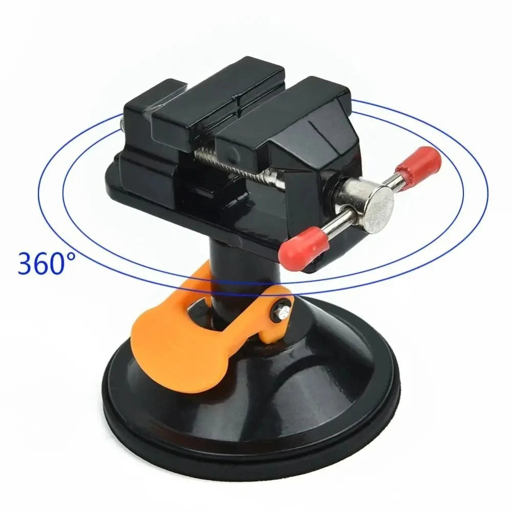 Jewelry Vice Vise Stand Rotatable Drill Press Universal Mini Table Bench Screw Clamp Engraving Table Vice Rotatable Adjustable
