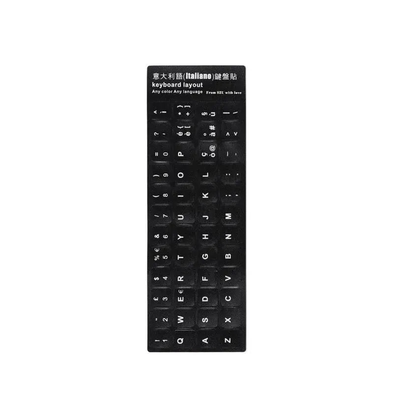 English Spanish Italian Korean Keyboard Stickers Frosted PVC Language Keyboard Sticker For Laptop Desktop PC