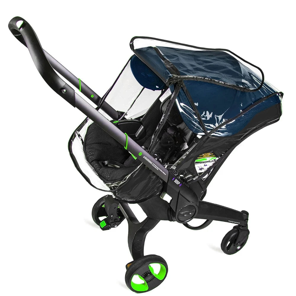 Baby Stroller 3 in 1 Raincoat Vision Rain cover Seat Cushion Sunshade Shoulder Pads For Doona & FooFoo Baby Stroller Accessories