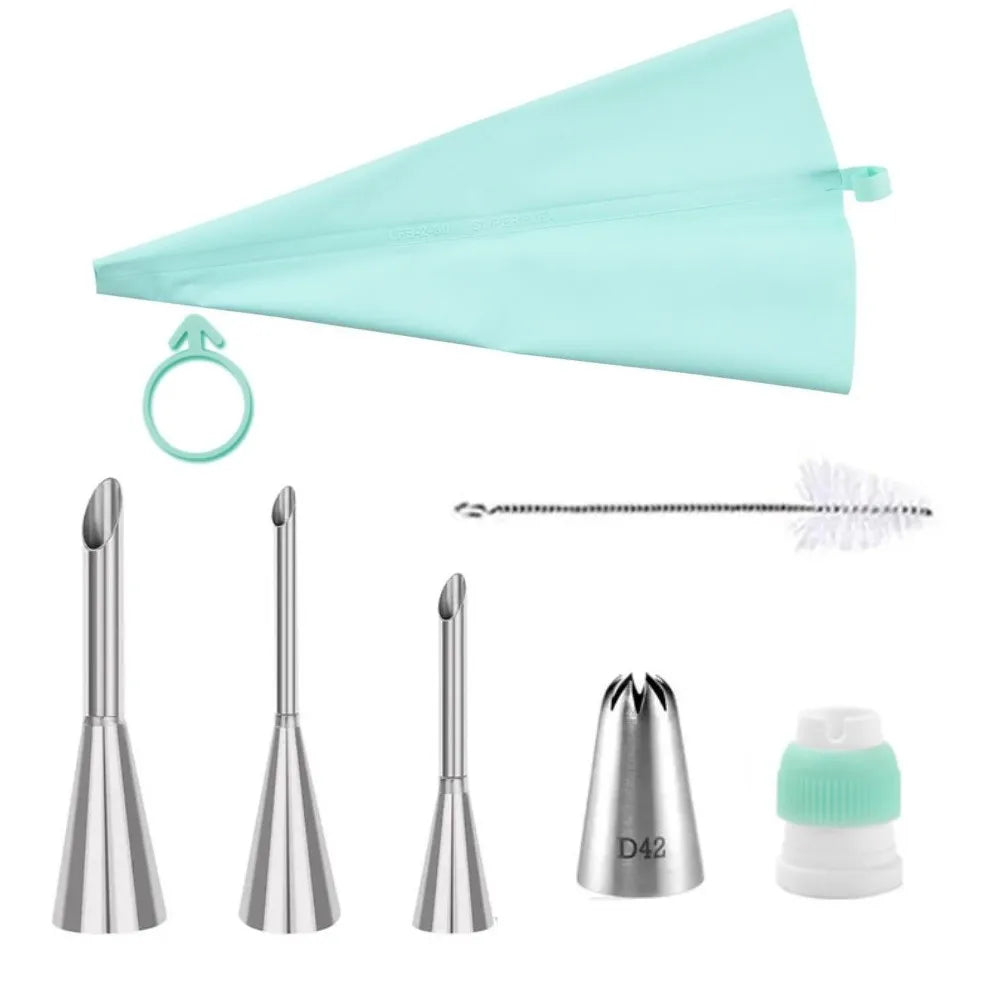 Piping Pastry Bag With Nozzles Set For Confectionery Tips Baking And Bakery Accessories Spatula Smoothing Cake Decoration Tools