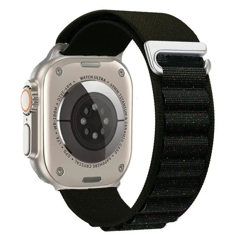 Alpine Loop Belt For Apple Watch Ultra 49mm 11 10 9 8 7 10 46mm 42mm 45mm 41mm Nylon Band iWatch Series 6 5 4 SE 44mm40mm Correa