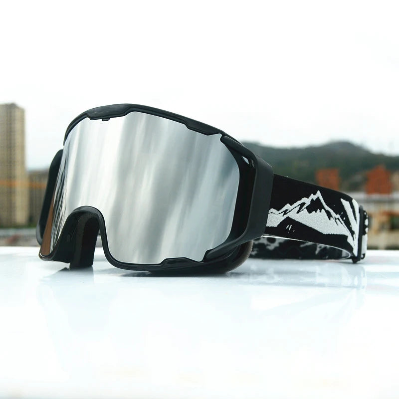 JSJM New Ski Goggles Men Women Double Layer Anti-Fog Big Ski Glasses Winter Outdoor Windproof Protection Ski Goggles Snowboard