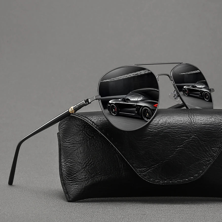 3PCS Fashion Vintage Square Metal Frame Sunglasses Men Women Fishing Driving Luxury Brand Designer Sun Glasses  Eyewear