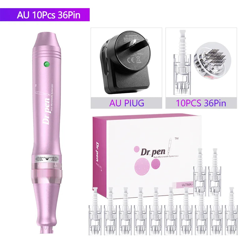 Authentic Dr. Pen Ultima M7 12Pcs 0.25mm Needles Multi-function Facial Mesotherapy Skin Wireless Electric Derma Beauty Device