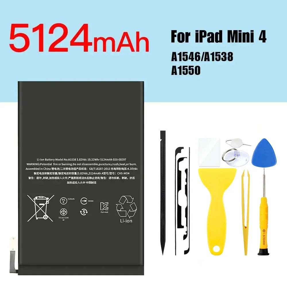 PINZHENG Tablet Battery For iPad 5 6 Air A1484 For iPad Air2 A1474 A1475 A1893 10.2 Mini 2 3 4 5 Pro 9.7 10.5 11 12.9 Battery