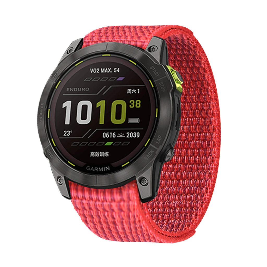 Hook Loop Nylon Strap For Garmin Fenix 7X 7 6X 6 Pro 5 5X Plus 3 HR Epix Gen 2 MK2i 955 945 Band 26mm 22mm Bracelet Wristbands