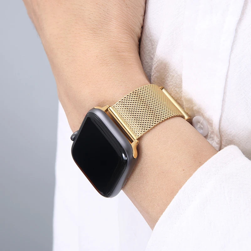 Sports Metal Strap for Apple Watch 8 7 6 5 4 SE 3 2 1 Fashion Stainless Steel Watchband for Apple Watch Band 44mm 42mm 40mm 38mm
