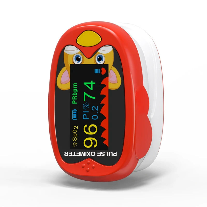 Children Infrared Digital Thermometer Forehead Non-contact Body Fever Termometre Or Kids Finger Pulse Oximeter Blood Oxygen Mete