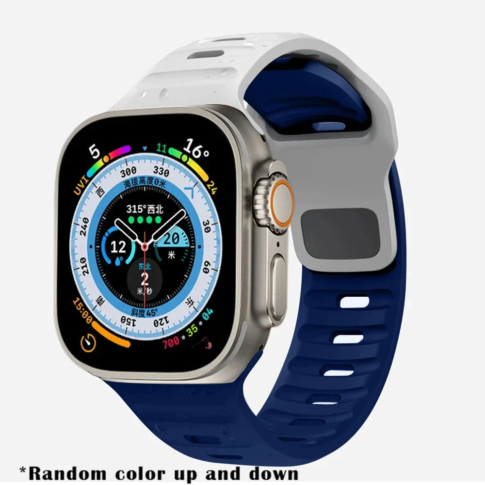 Soft Silicone Strap For Apple Watch 8 7 3 5 6 SE 4 Ultra 2 49mm for iWatch 45mm 41mm 44mm 40mm 42mm 38 Luminous Bracelet correa
