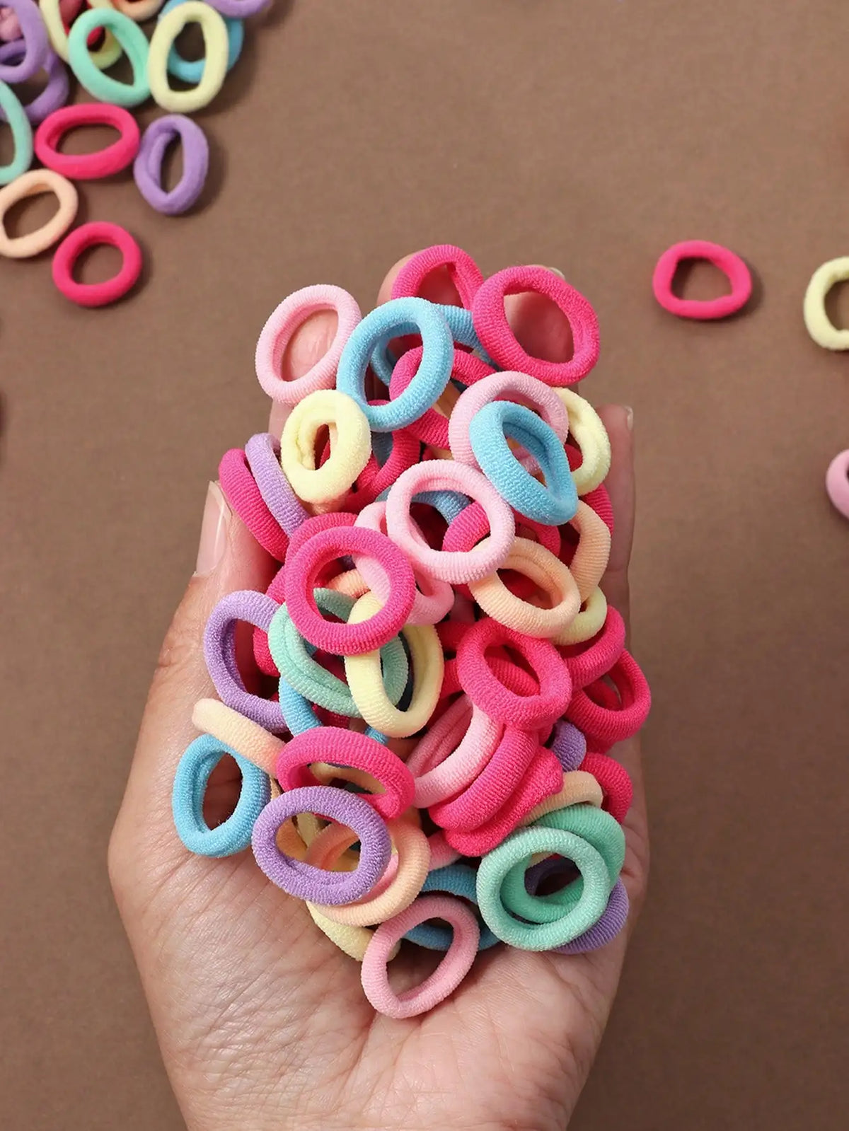 100/200/300/500pcs  Y2K Solid Hair Ties For Daily Use For Women Hairstyles Casual,Woman Head Accessories, Woman Hair Accessories