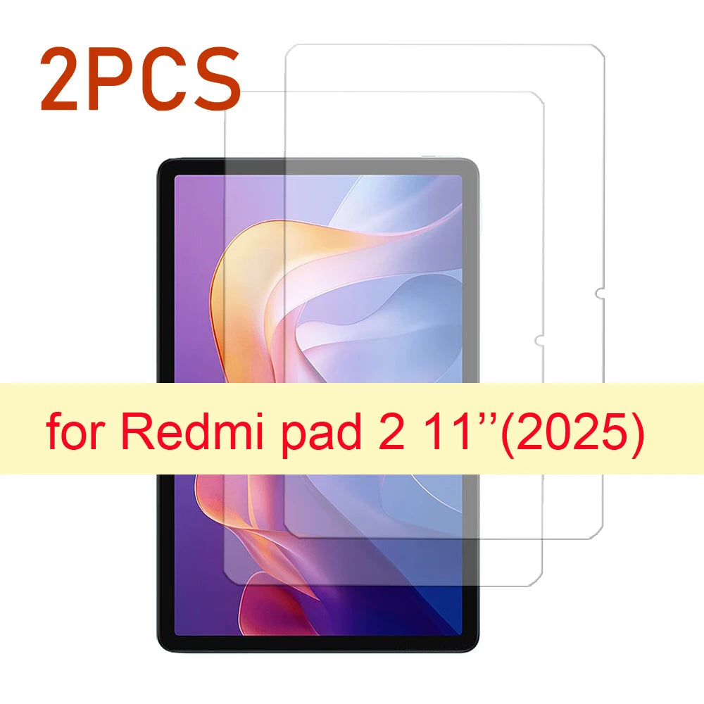 2-pack Glass For Xiaomi Redmi pad 2 pro 12.1/ for pad mini SE 10.6 8.7 11'' tablet Scratch Proof Tempered Glass Screen Protector