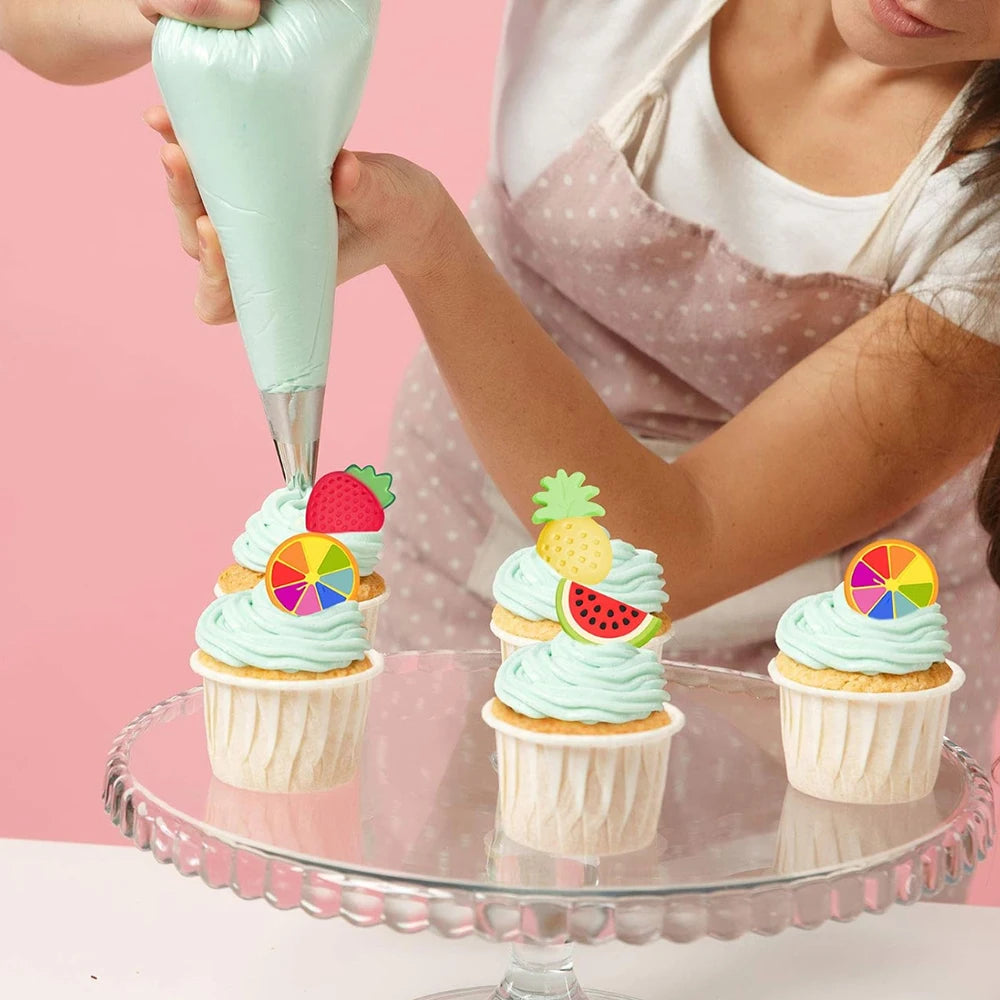 1pc 9-cavity 4 fruit shaped chocolate candy silicone molds, pudding, biscuit, ice tray molds, cake decoration baking utensils