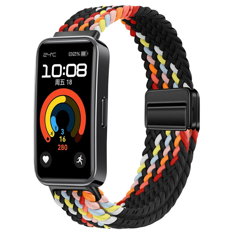 Sports Nylon Loop Strap for Huawei Band 11/11 Pro/10/9/8 Official Replacement Bracelet Belt Huawei Band 11 Wristband Accessories
