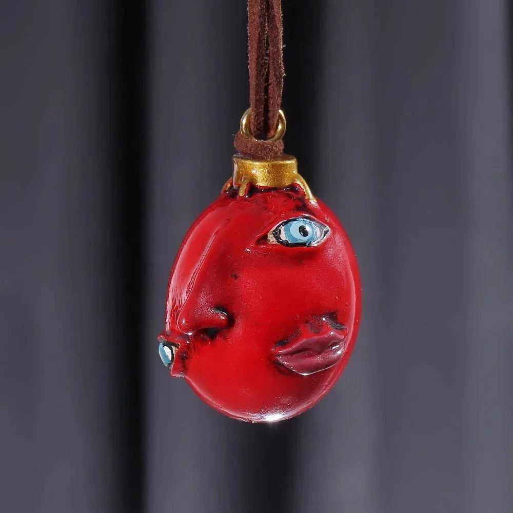 Punk Anime 1997 Behelit Griffith Egg of King Necklace Cosplay Accessories The Golden Age Arc Pendant Costume Prop Fans Gift