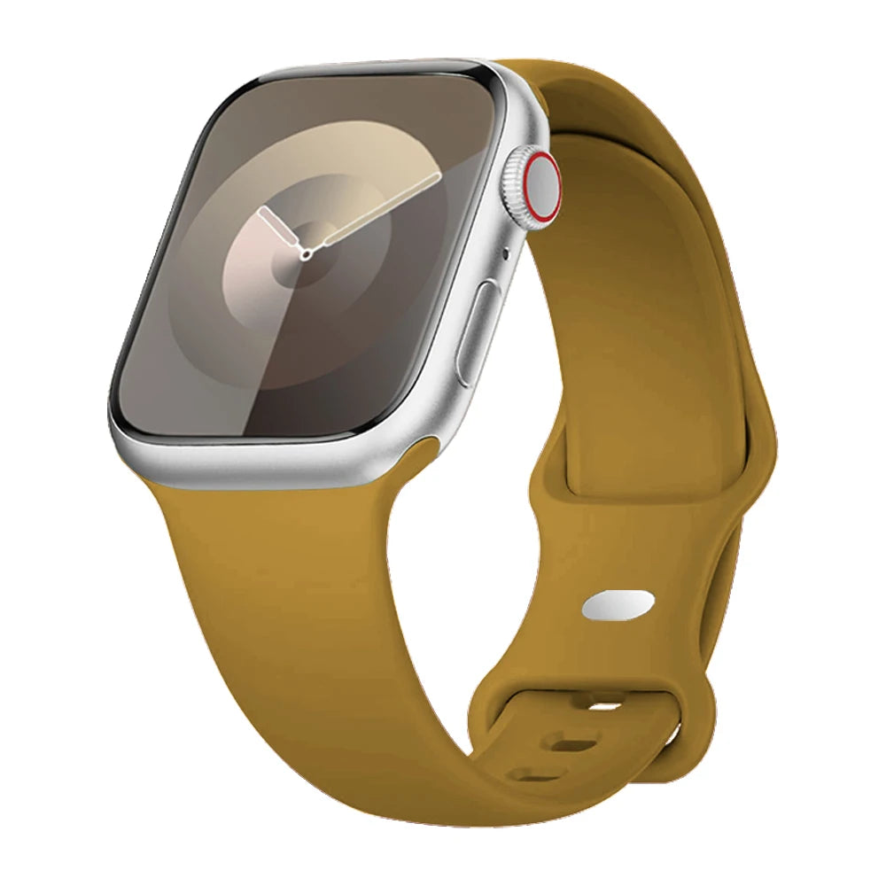 Strap for apple watch band 40mm 44mm 45mm 49mm 41mm 46mm 42mm silicone correas bracelet iwatch series 3 5 6 7 8 9 ultra 2 se 10