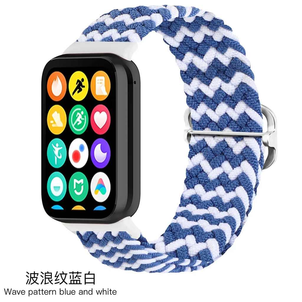 Nylon Strap for Xiaomi Mi Band 9/8 Pro Breathable Replaceable Bracelet Wristband Correa Redmi Watch 4/5/6 Watchband Accessories