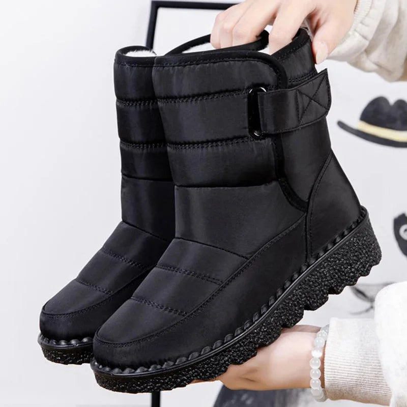 Women Boots Snow Soft Ladies Shoes Slip On Platform Boots Ladies Casual Ankle Boots Waterproof New Botas Mujer Winter Shoes