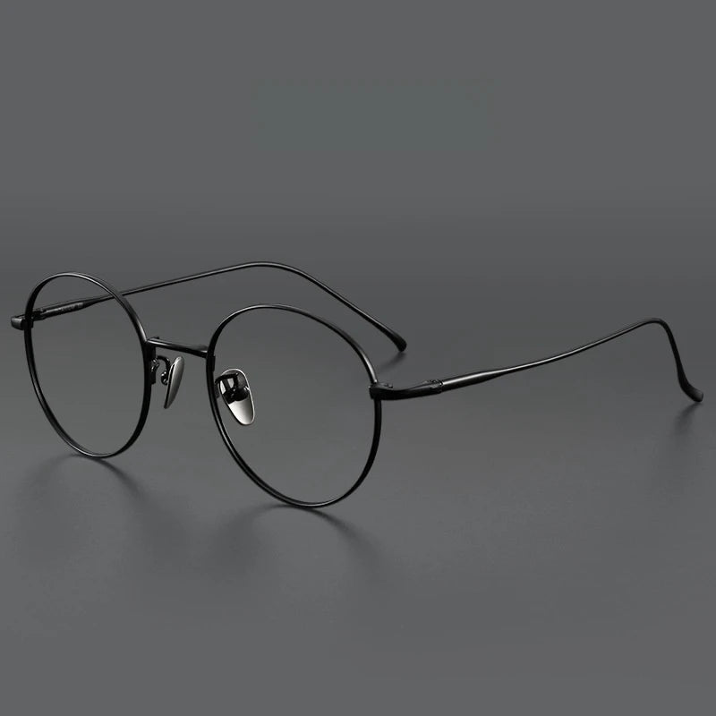 Xbora Fashion Round Optical Prescription Glasses Custom Reading Myopia Multifocal Titanium Alloy Eyewear For Men and Women 1644