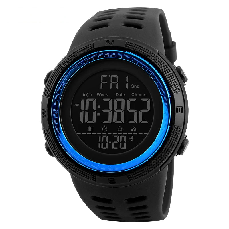 SKMEI Fashion Outdoor Sport Watch Men Multifunction Watches Alarm Clock Chrono 5Bar Waterproof Digital Watch