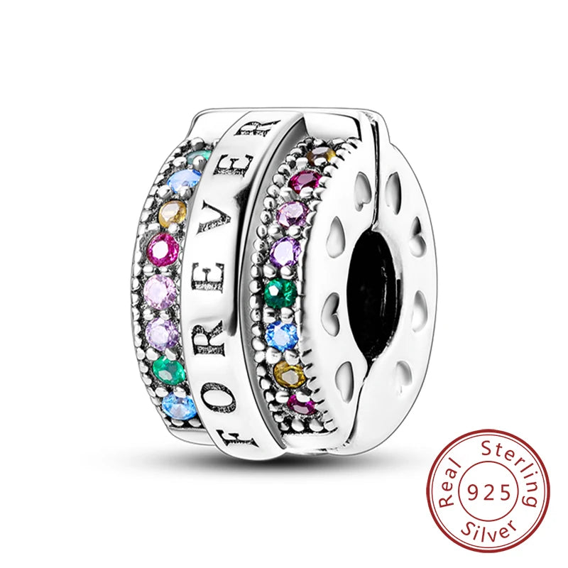 Hot Sale Charm Bead Pendant 925 Sterling Silver Firefly Love Heart Cats Dogs Sunflower Charm for Bracelet Women DIY Jewelry Gift