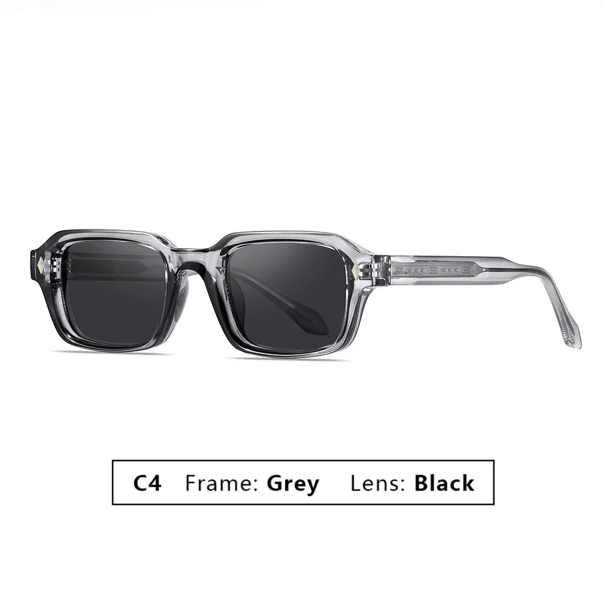 2025 New Small Square Frame Men's Sunglasses High Quality Propionic Acid Pin Technology Fashion Women Shades Punk Eyewear