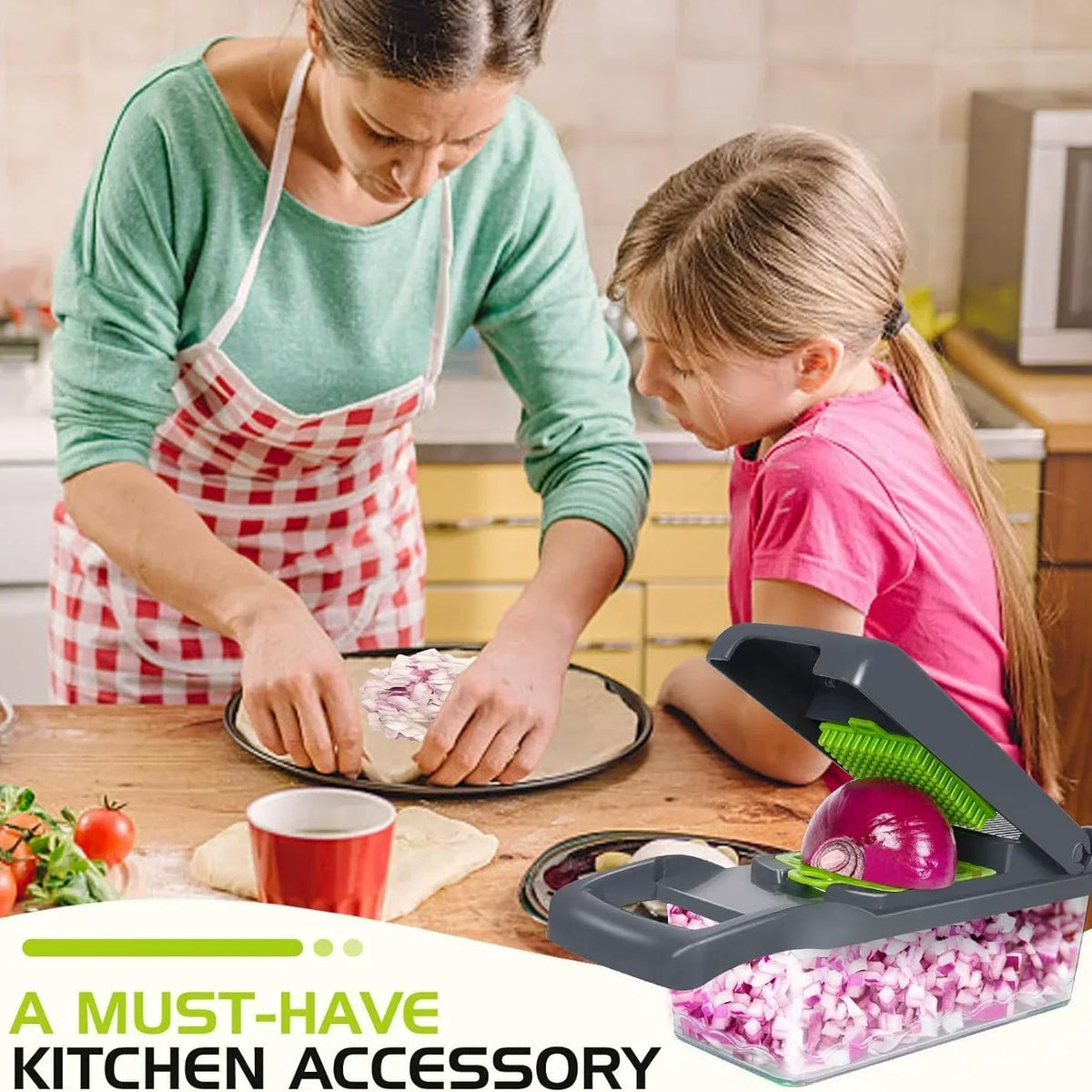 Multifunctional Vegetable Chopper Handle Food Grate Food Chopper Vegetable Slicer Dicer Cut 14/16 in 1 Kitchen Items