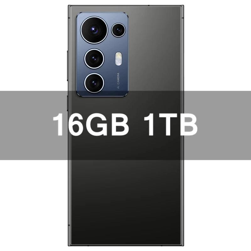 S25 ultra New smartphone 7.3inch HD 8000Mah Screen 16GB+1TB Android14 cellulare CellPhone 5G Mobile Dual Sim Face Unlocked AC24