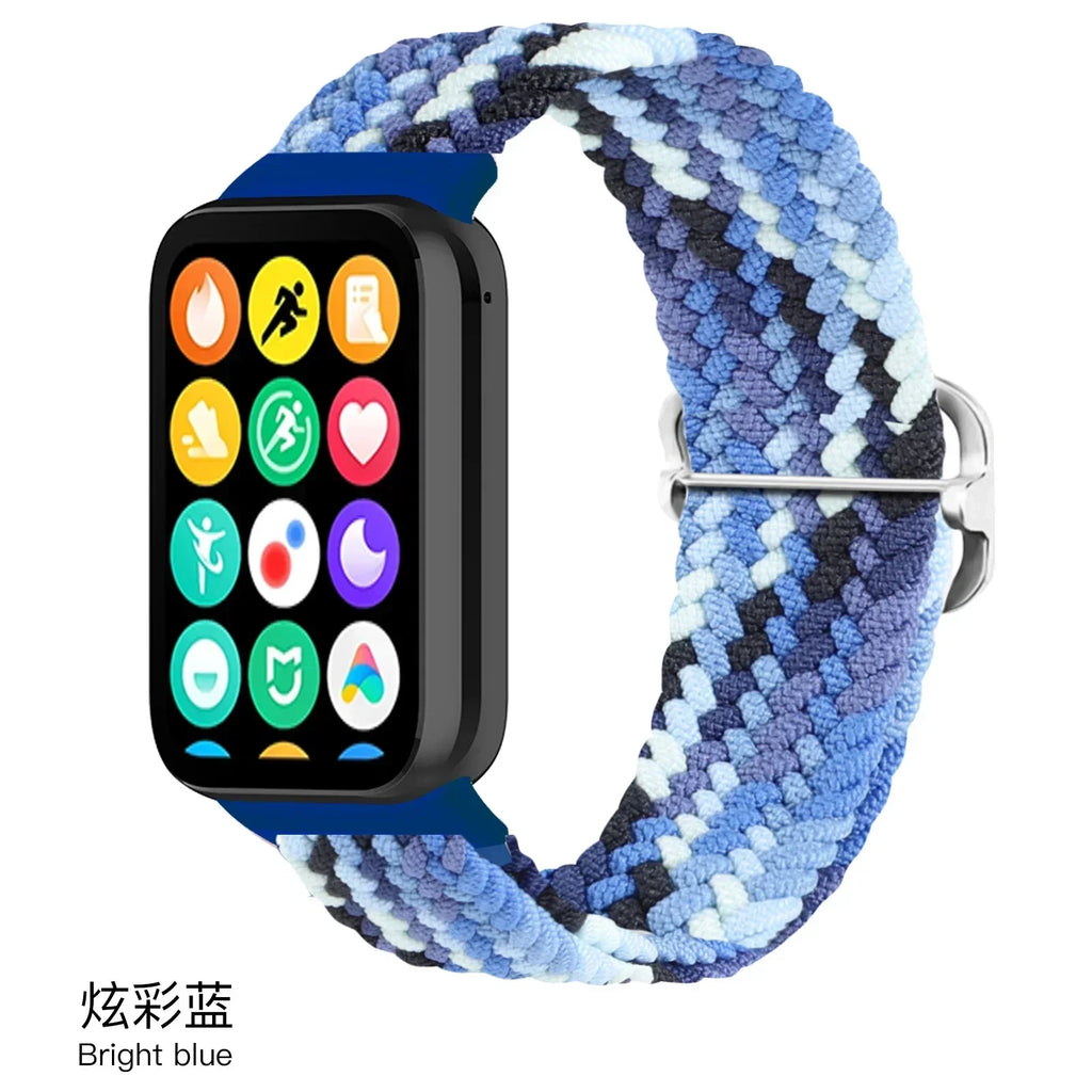 Nylon Strap for Xiaomi Mi Band 9/8 Pro Breathable Replaceable Bracelet Wristband Correa Redmi Watch 4/5/6 Watchband Accessories