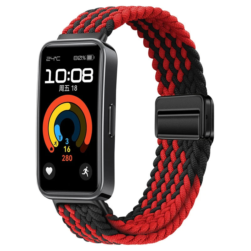 Sports Nylon Loop Strap for Huawei Band 11/11 Pro/10/9/8 Official Replacement Bracelet Belt Huawei Band 11 Wristband Accessories