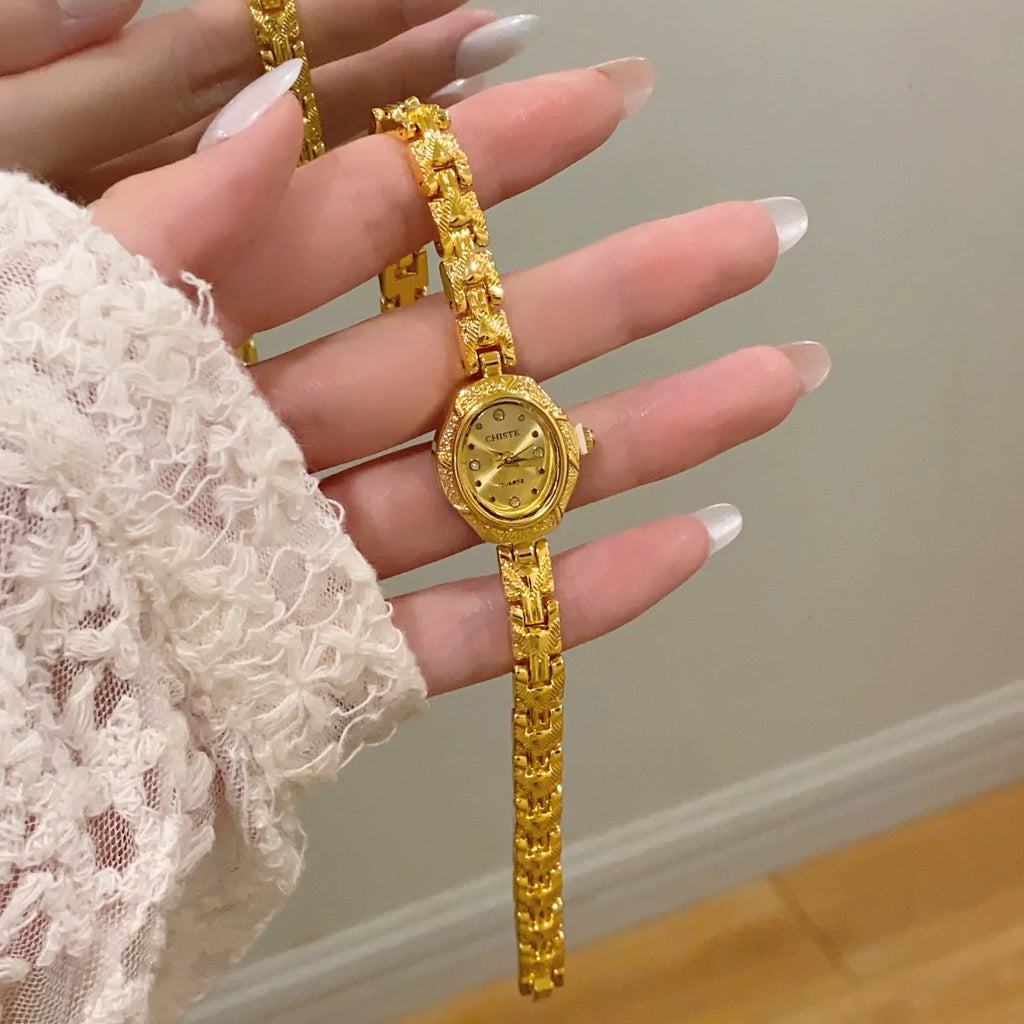 Women Watches Top Brand Luxury Wristwatches Ladies Fashion Gold Bracelet Watch Female Elegant Clock Women Montre Femme