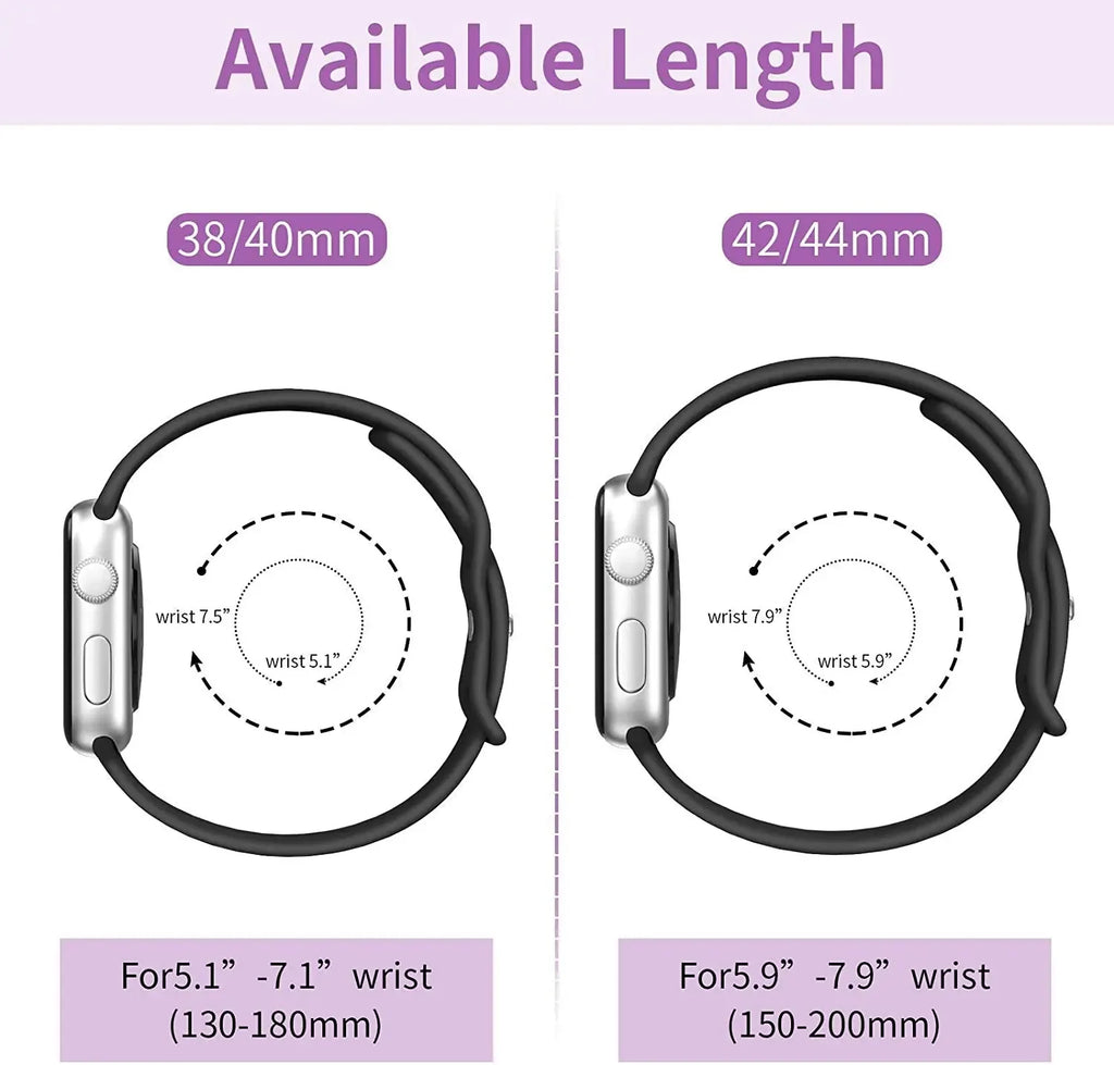 Strap for apple watch band 40mm 44mm 45mm 49mm 41mm 46mm 42mm silicone correas bracelet iwatch series 3 5 6 7 8 9 ultra 2 se 10