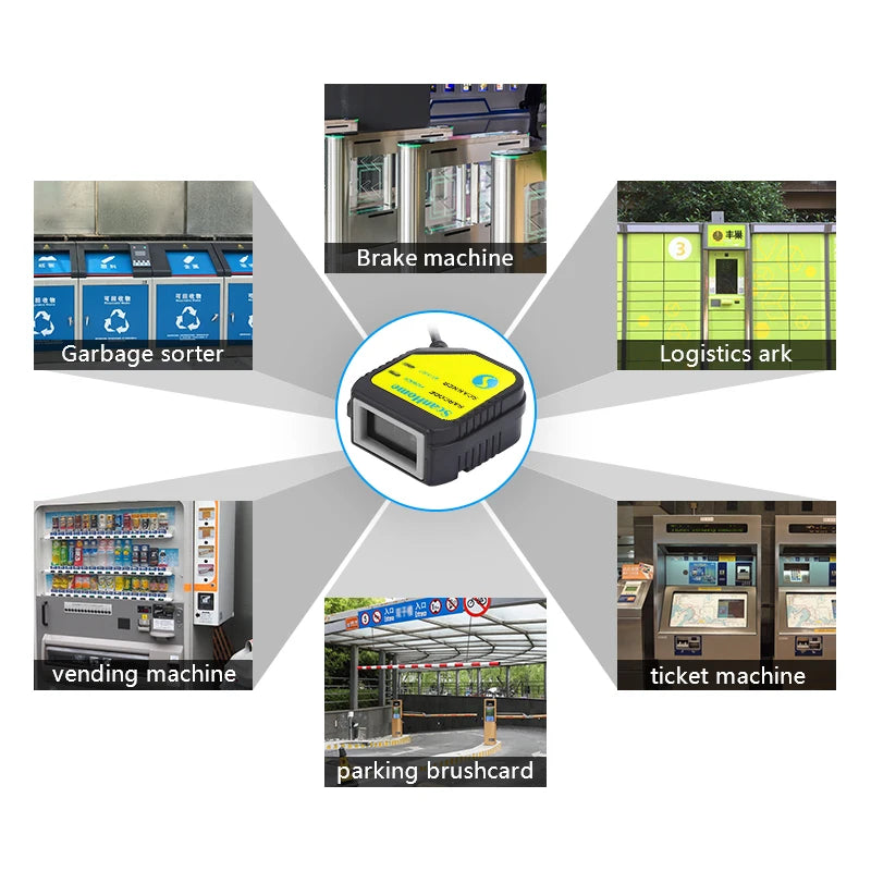 Embedded Barcode Scanner BarCode Reader Code Reader Fixed Mounted Code Engine Module USB 1D/2D QR PDF417 Code ScanSH-400