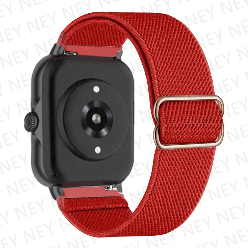 Shiny Elastic strap For Amazfit gts 4-3-2-2e-mini/bip-U-S-lite/Stratos 2 20mm/22mm band Bohemian Pride bracelet gtr-4-3-3pro-2e