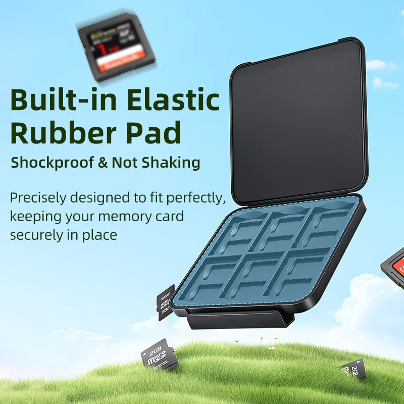 Llano Card Case Holder Water Resistant & Anti-Shock Memory Card Case for SD/Micro SD TF Card  Storage Organizer Protector Cover