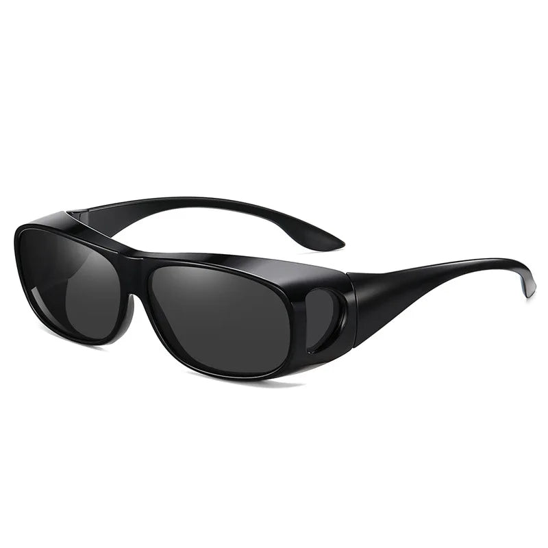 Fit Over Wrap Sunglasses Men Women Anti Glare Polarized Lens 100% UV400 Protection Driving Sport HD Night Vision Glasses