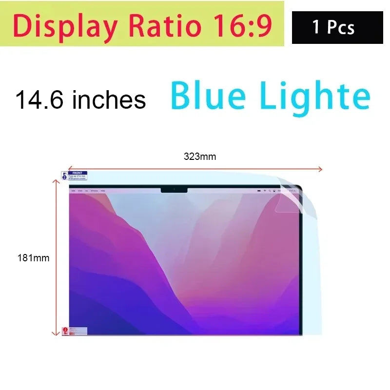 15.6 Inch Display Ratio 16:9 Notebook Screen Protector Soft Film For DELL/ASUS /Samsung/Lenovo/Toshiba Laptop Tablet