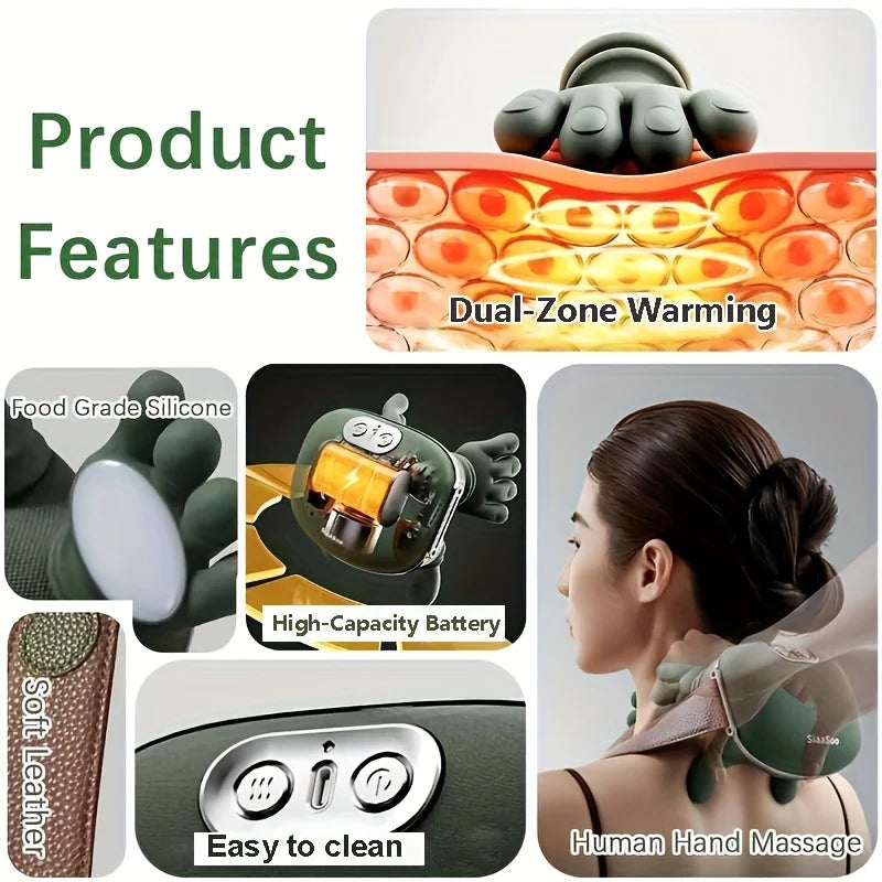 New shoulder and neck massager, neck massager, fully automatic charging finger press hand massager