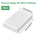 50PCS/Lot BPA-Free Vacuum Food Bags, Vacuum Sealed Storage Bags For Food Storage and Preservation,Reusable Vacuum Sealer Bag