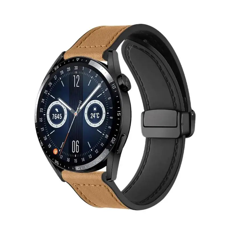 Leather Silicone Strap for Huawei Watch GT 6 5 4 46mm 41mm Band Wristband Bracelet for Huawei GT6 GT5 GT4 GT3 Pro GT2 22mm Strap