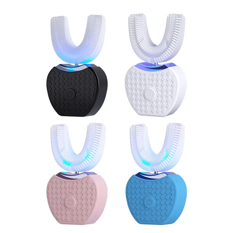 U-Shaped Ultrasonic Toothbrush With 3 Modes, 360° Ultrasonic Technology, Adult Silicone Electric Toothbrush For Automatic Teeth Whitening, Oral Care Device.