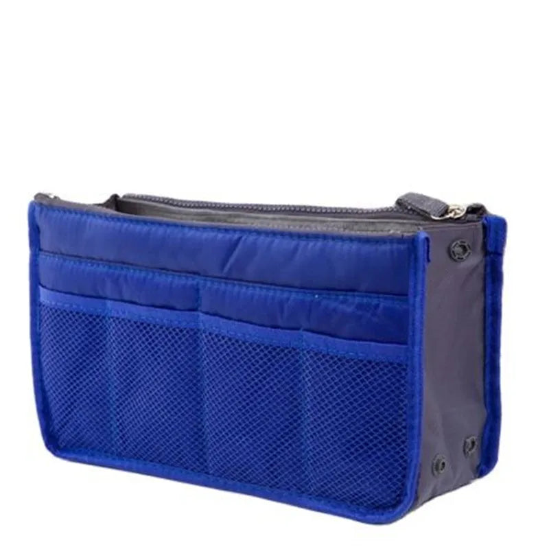Organizer Insert Bag Women Nylon Travel Insert Organizer Handbag Purse Large Liner Lady Makeup Cosmetic Bag Cheap Female Tote
