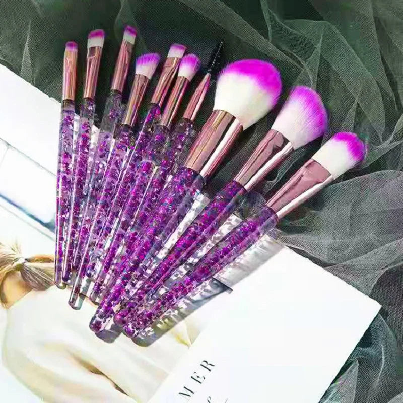 10PCS Makeup Brush Set Professional Super soft detail brush Blush Brush Foundation Concealer Eyeshadow Brush