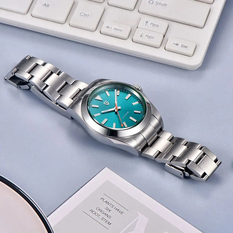 New PAGANI DESIGN 2026 Men's Watches Luxury Automatic Watch for Men Green Glass Mechanical Watches Sapphire glass Wristwatch Men