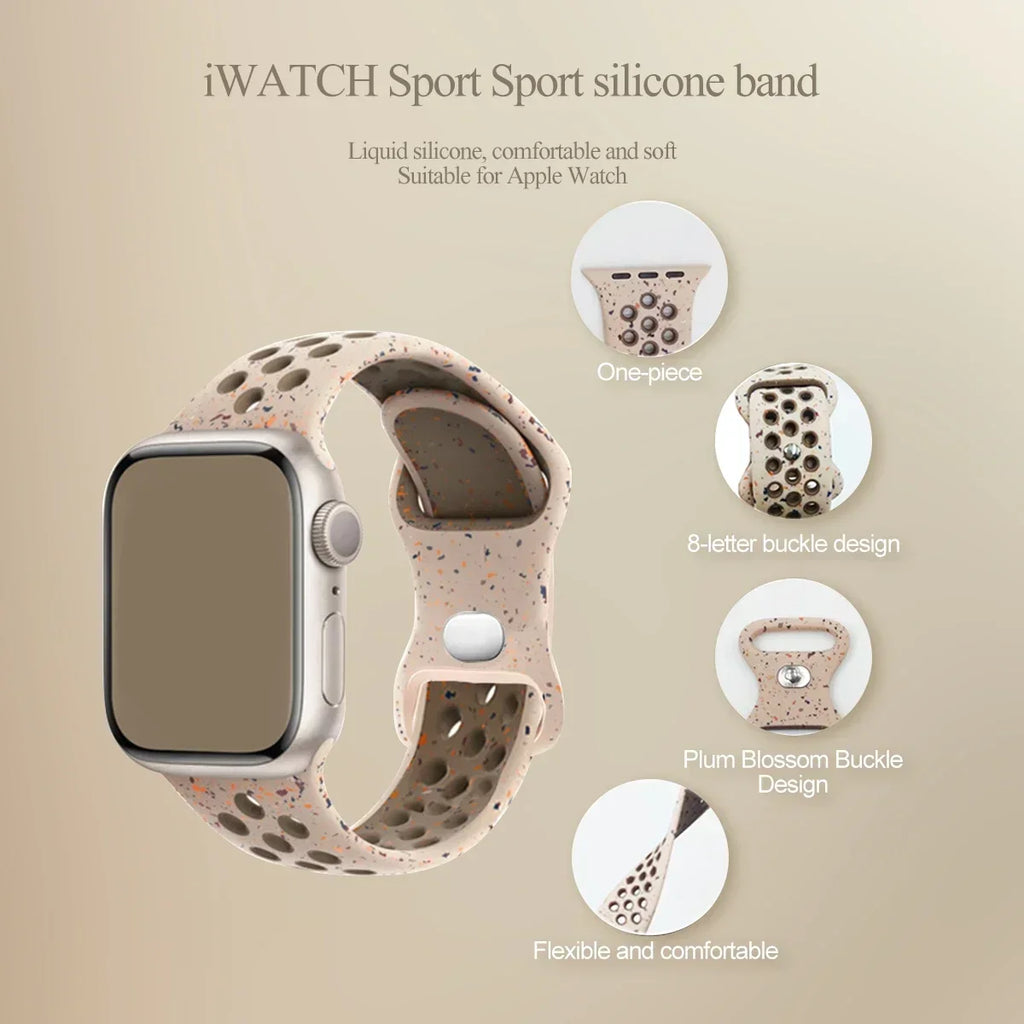 Original Strap for Apple Watch Ultra 2 Band 49mm S10 46mm 42mm 45mm 44mm 41mm Color Bracelet for IWatch Series 10 9 8 7 6 5 SE 4