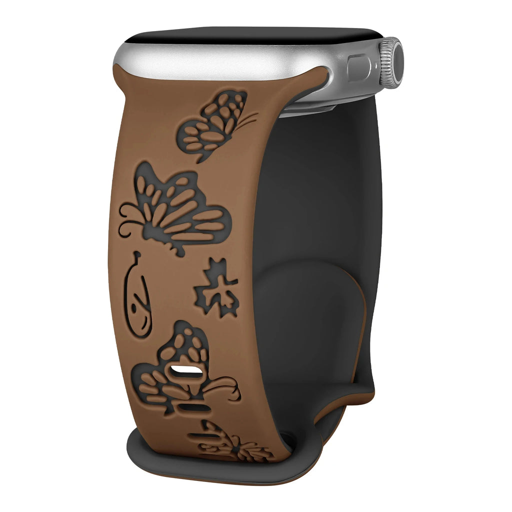 Sport Band For Apple Watch Straps 45mm 44mm 42mm 49mm 40 41mm 46mm Engraved correa bracelet iwatch Series 8 10 11 7 9 6 SE Ultra