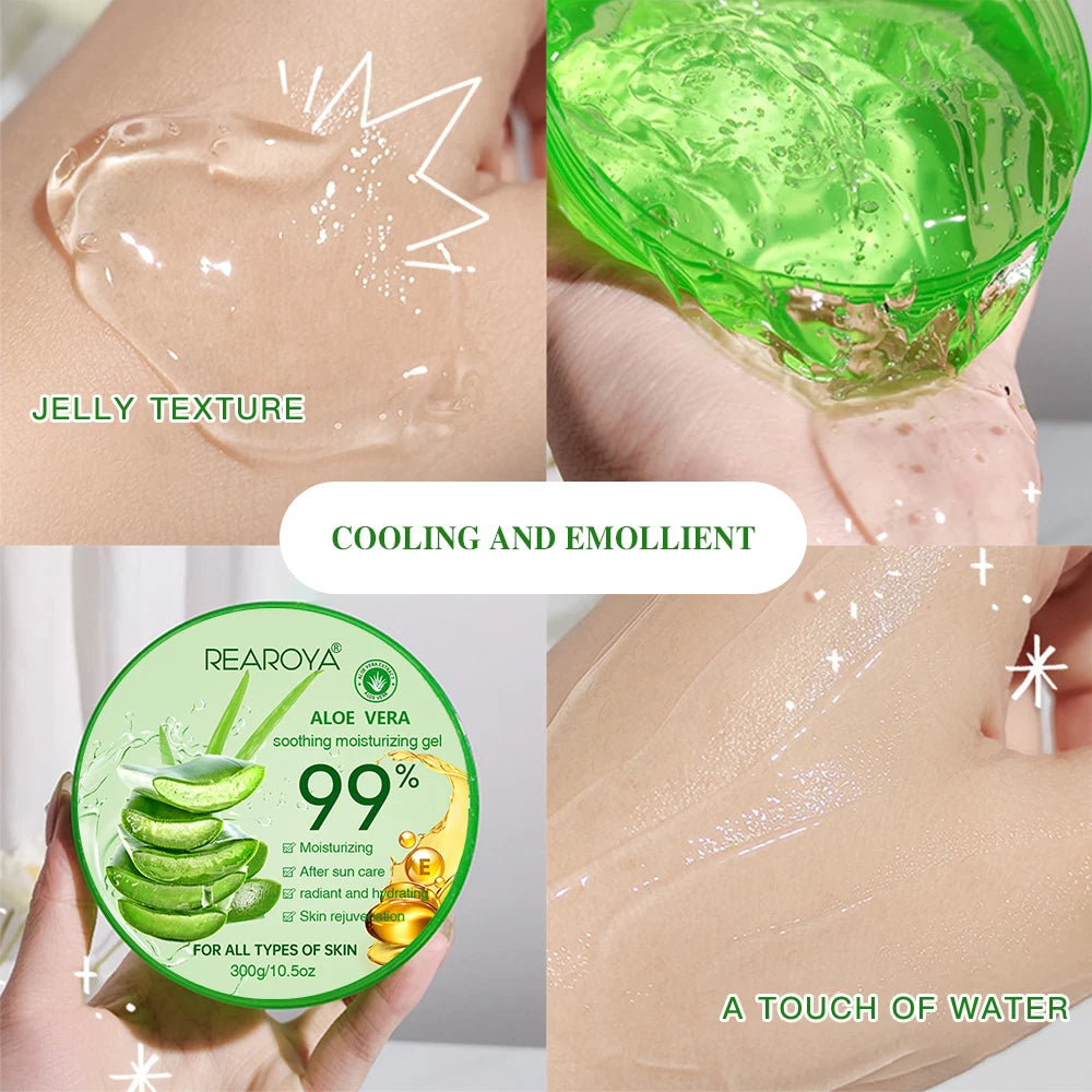 99% Aloe Vera Moisturizing Gel Creams Refreshing Non Sticky Facial Wash Free Deep Nourishing Maintain Skin Face Care