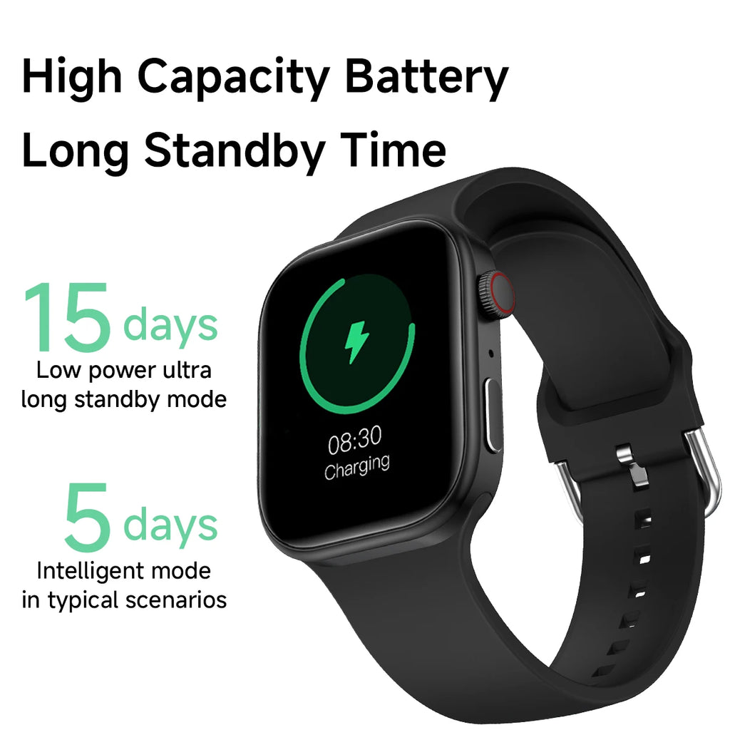 Smart Watch, Wireless Call, HD Screen, Outdoor Fitness Tracker, Sports Mode,Sedentary Reminder, Message Push, Music Control, Suitable for Android & iPhone, Unisex, Ideal as a Gift