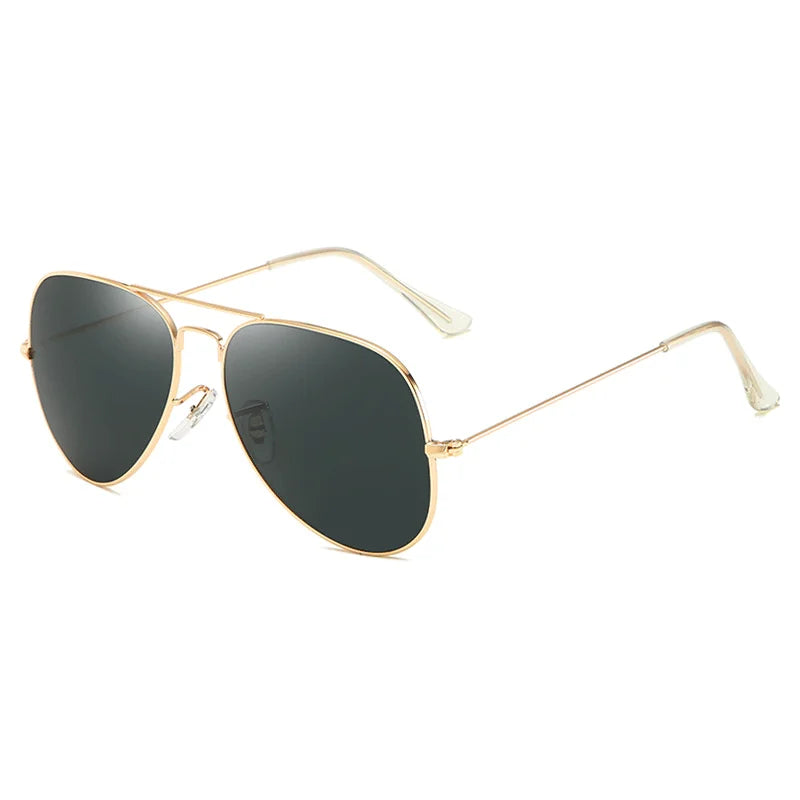 New Fashion Aviation Sunglasses Men Women Classic Pilot Glasses Lens Stainless Steel Frame Vintage Gradient Driving Eyewear UV40
